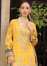 Kinara Series By Schick Embroidered Doriya 3 Piece Unstitched Suit SDH25KS D-DE-06